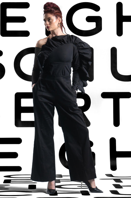 MERYL Black Shirts & Tops Leigh Schubert