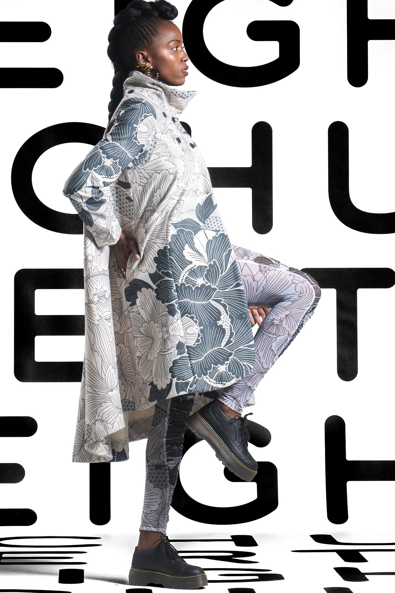NELLE White ivory floral Pants Leigh Schubert