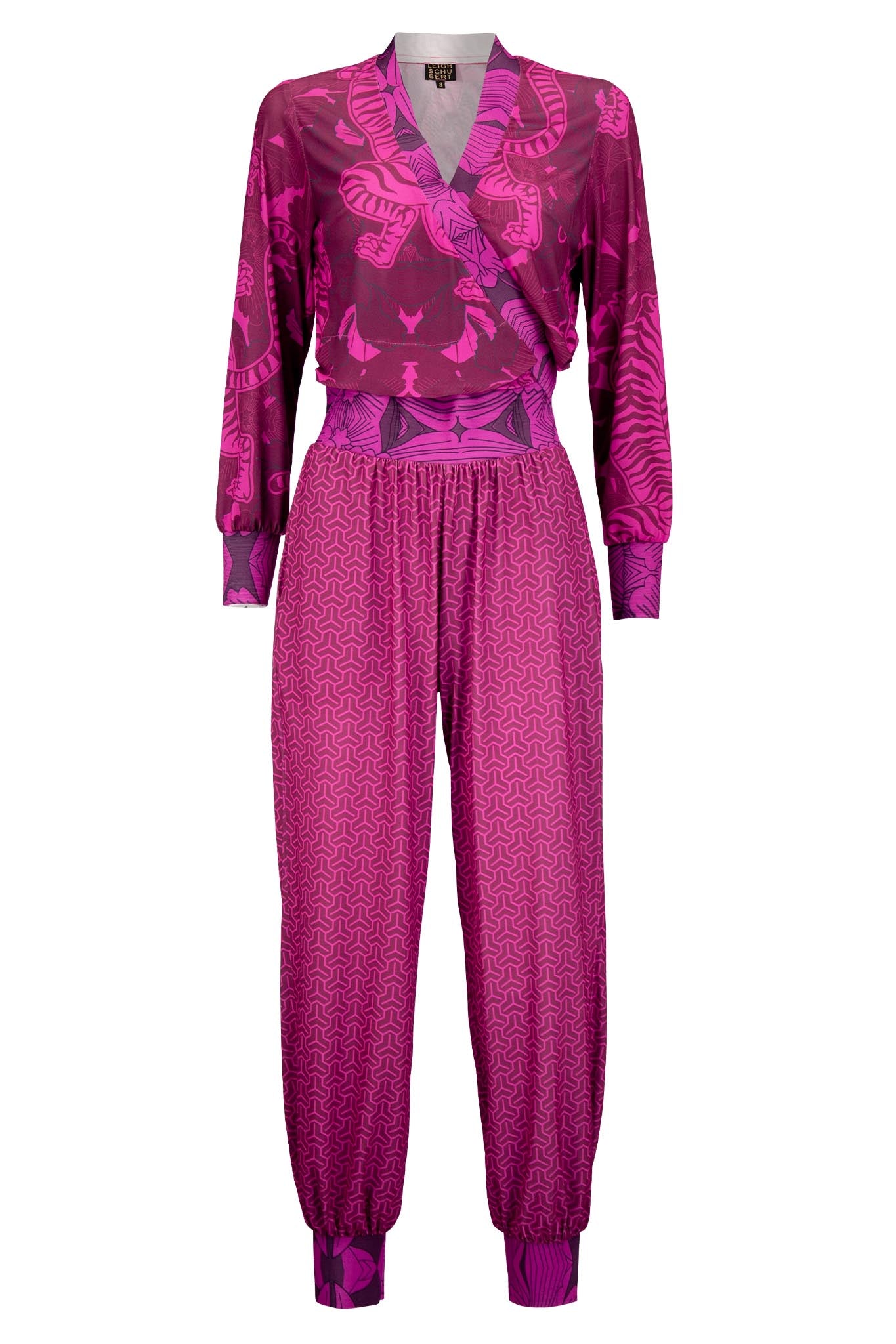 SHANGHAI Burgundy cerise Jumpsuits & Rompers Leigh Schubert
