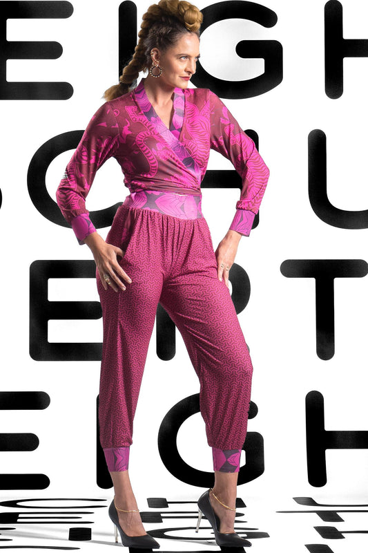 SHANGHAI Burgundy cerise Jumpsuits & Rompers Leigh Schubert