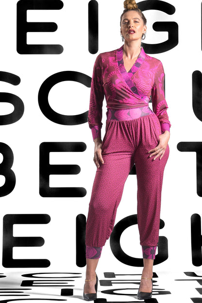 SHANGHAI Burgundy cerise Jumpsuits & Rompers Leigh Schubert