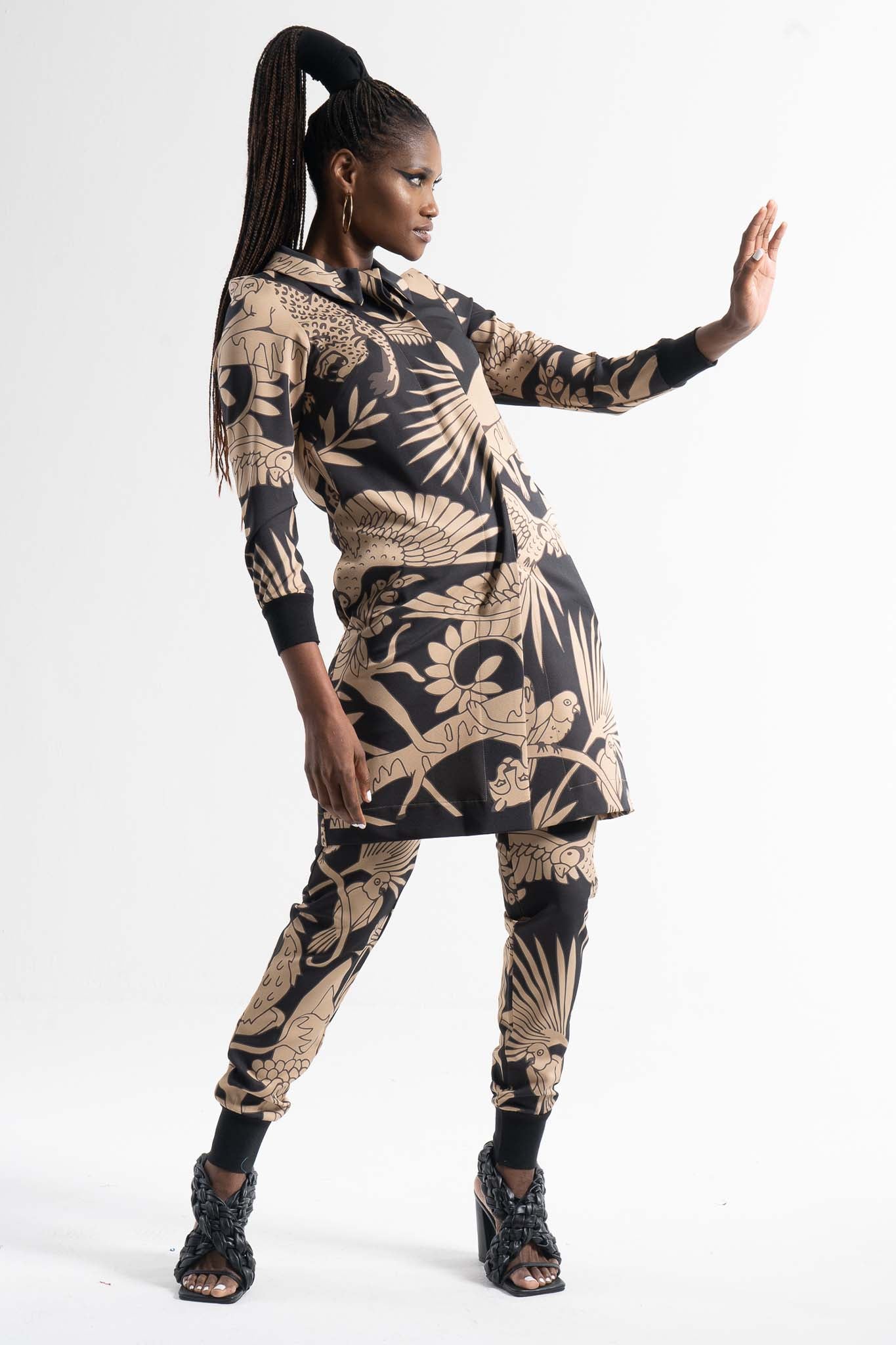 ZULU Wild Camel Black Pants Leigh Schubert