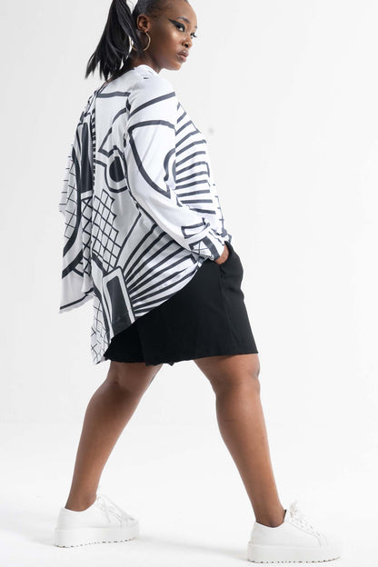 LIMA Black Linen Shorts Leigh Schubert