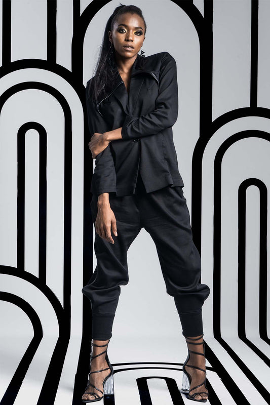 NINA Black Coats & Jackets Leigh Schubert