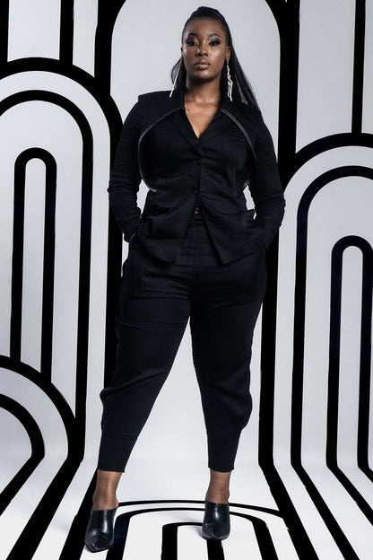 NINA Black Coats & Jackets Leigh Schubert