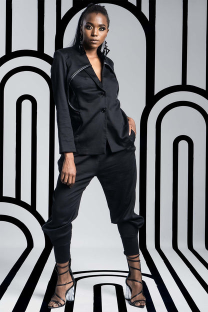NINA Black Coats & Jackets Leigh Schubert
