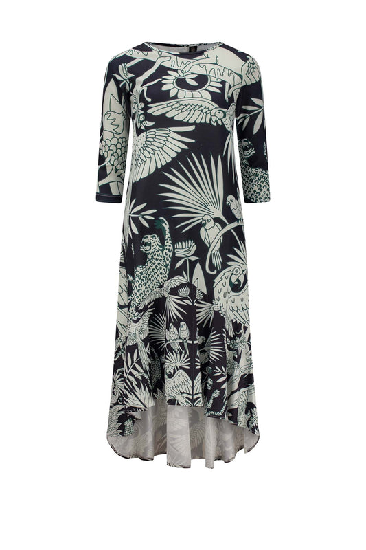 CHARLOTTE Black White Print Dresses Leigh Schubert