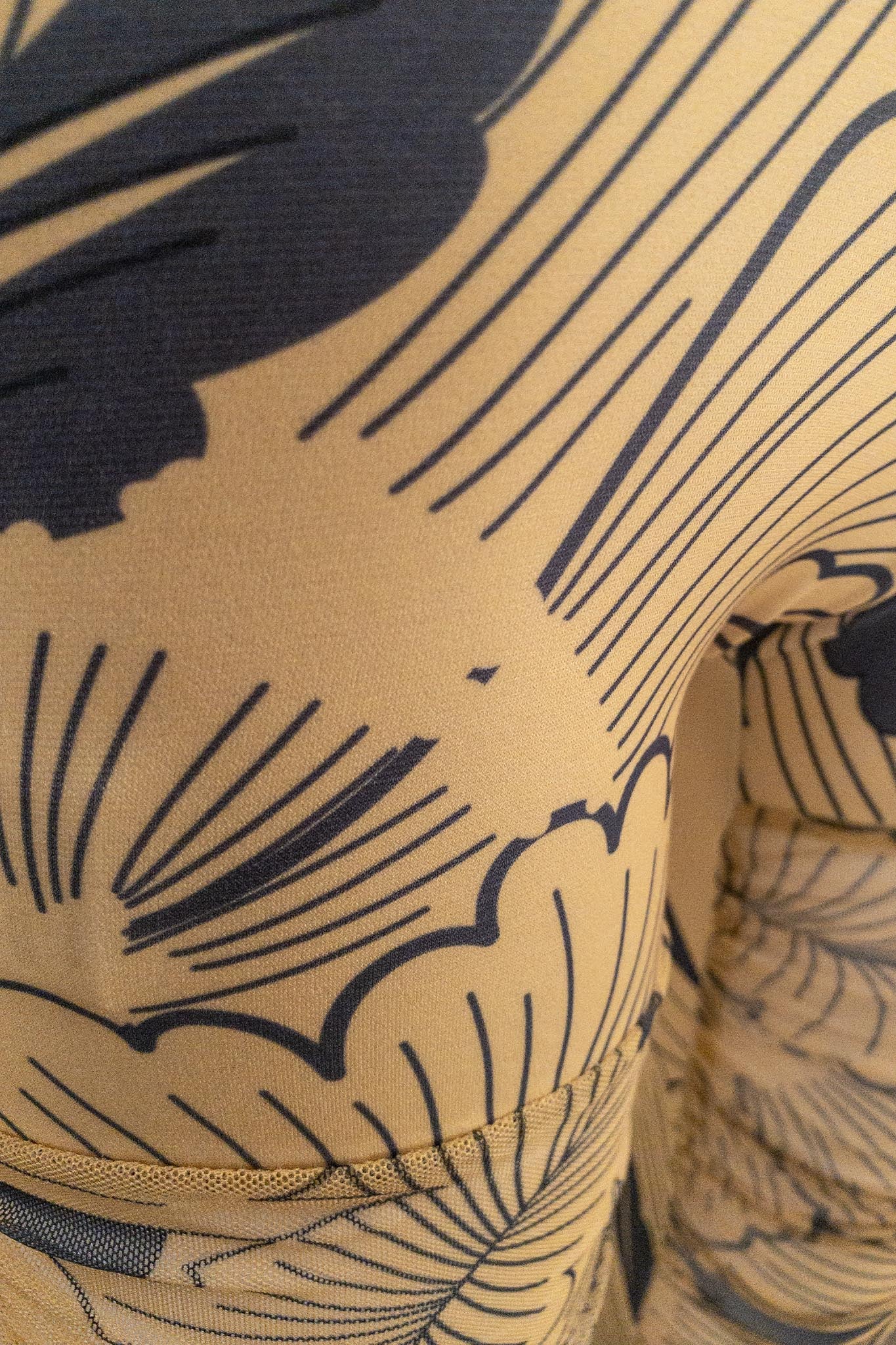 NELLE Mustard Charcoal Floral Pants Leigh Schubert