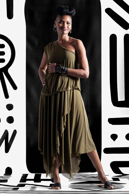 KIMCHI Olive Dresses Leigh Schubert