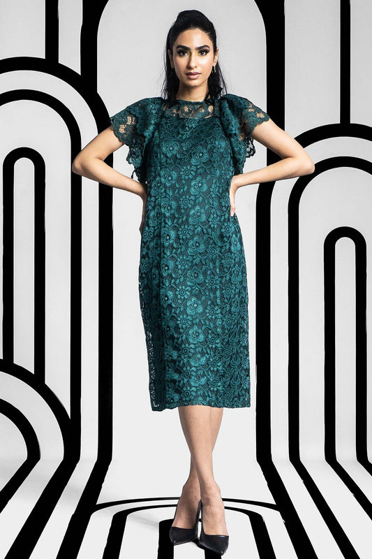 MARGO Jewel Green Dresses Leigh Schubert