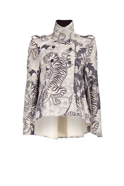 MARISSA Ivory Tiger print Coats & Jackets Leigh Schubert