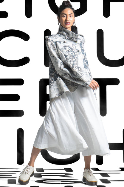 MARISSA Ivory Tiger print Coats & Jackets Leigh Schubert