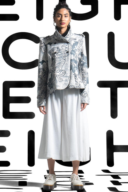 MARISSA Ivory Tiger print Coats & Jackets Leigh Schubert