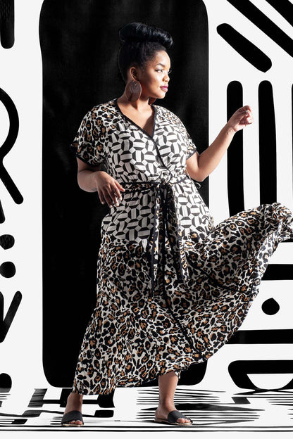 OSAKA Mustard, Black & Ivory Trim Dresses Leigh Schubert