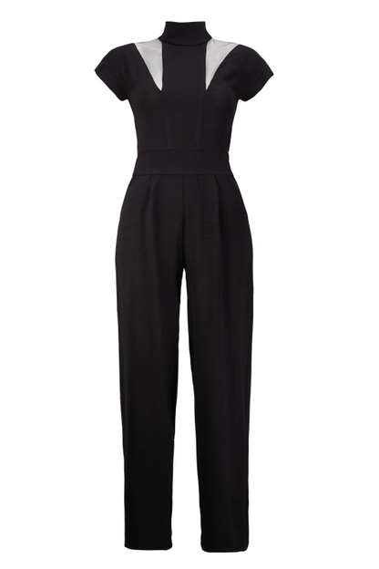 TENDAI Black Jumpsuits & Rompers Leigh Schubert