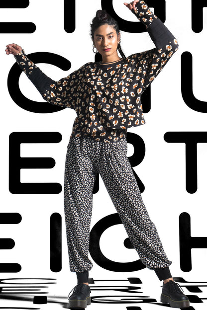 LILY Black Toffee Leopard Pants Leigh Schubert