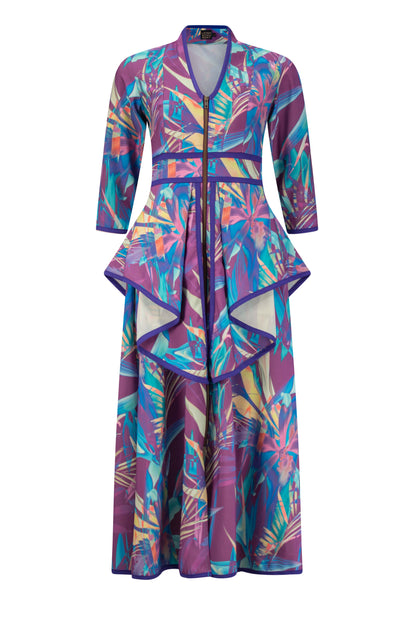 NICOLE Tropical Print Coat Dresses Leigh Schubert
