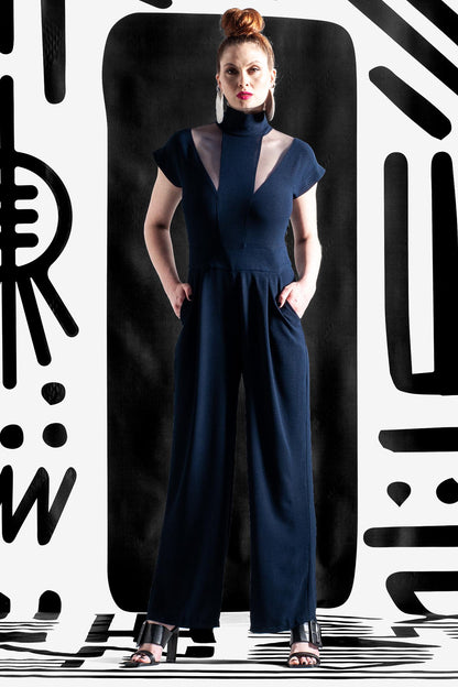 TENDAI Black Jumpsuits & Rompers Leigh Schubert