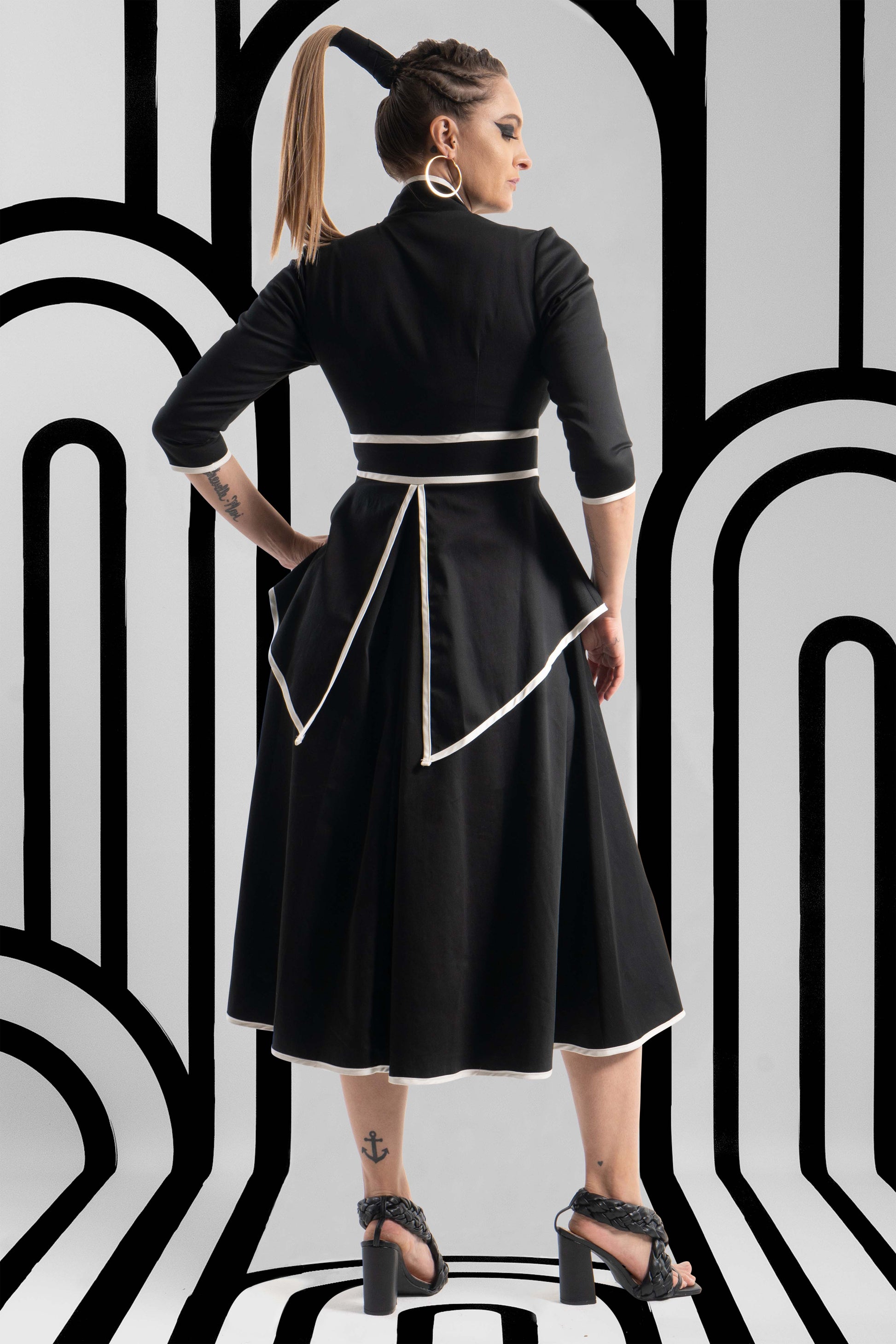 NICOLE Haphazard Print Coat Dresses Leigh Schubert