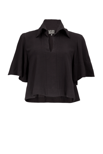 JOLIE Viscose Black Shirts & Tops Leigh Schubert