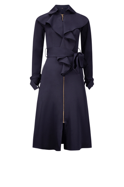 IRIS Navy Coat Dresses Leigh Schubert