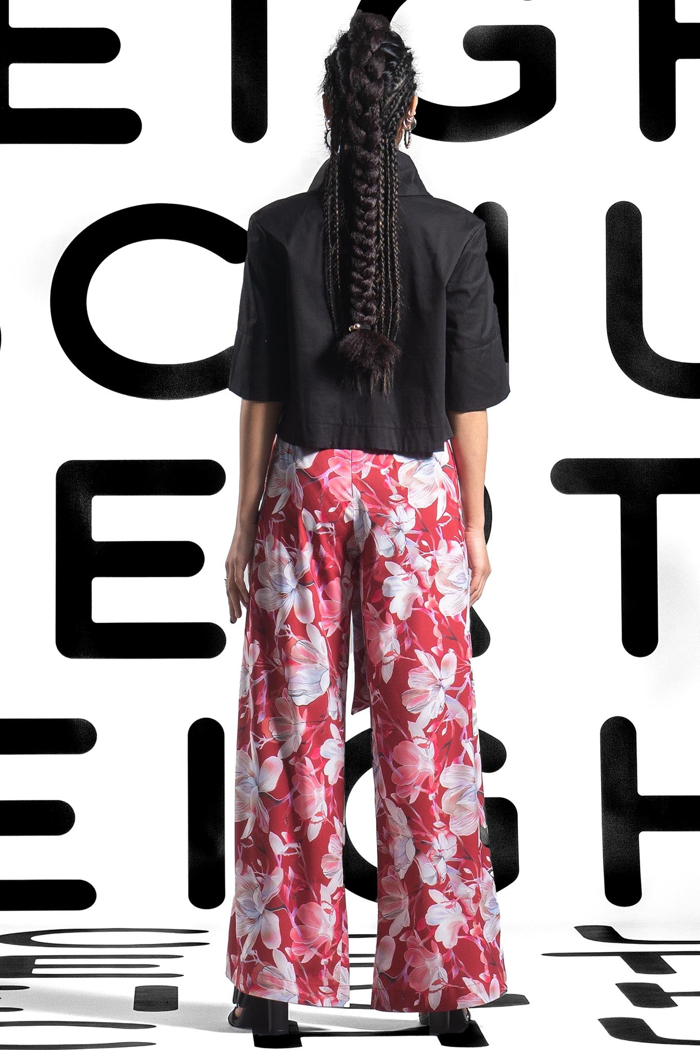 JULIENNE Red Peony Pants Leigh Schubert