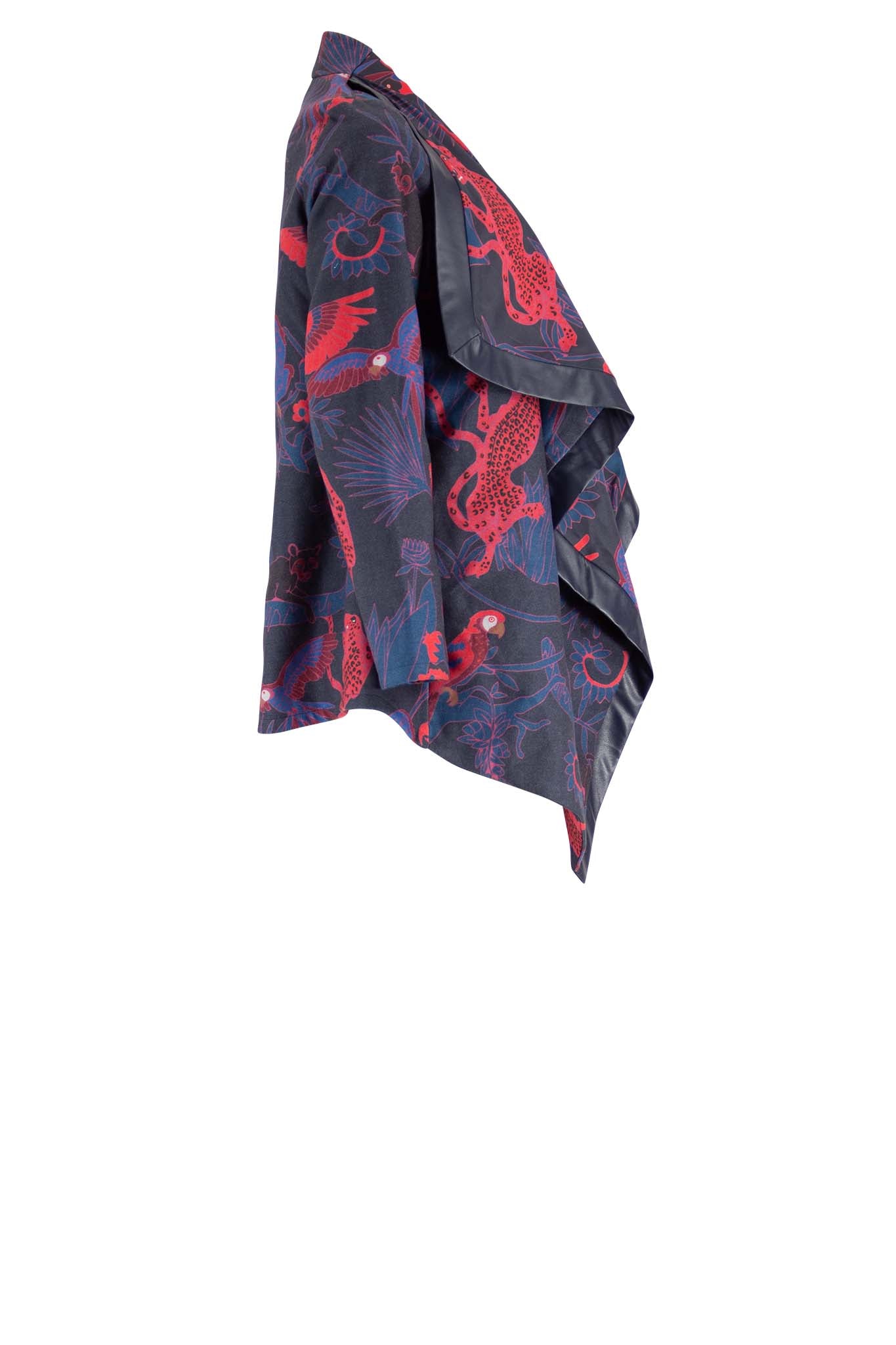 CROSBY Navy red print Coats & Jackets Leigh Schubert