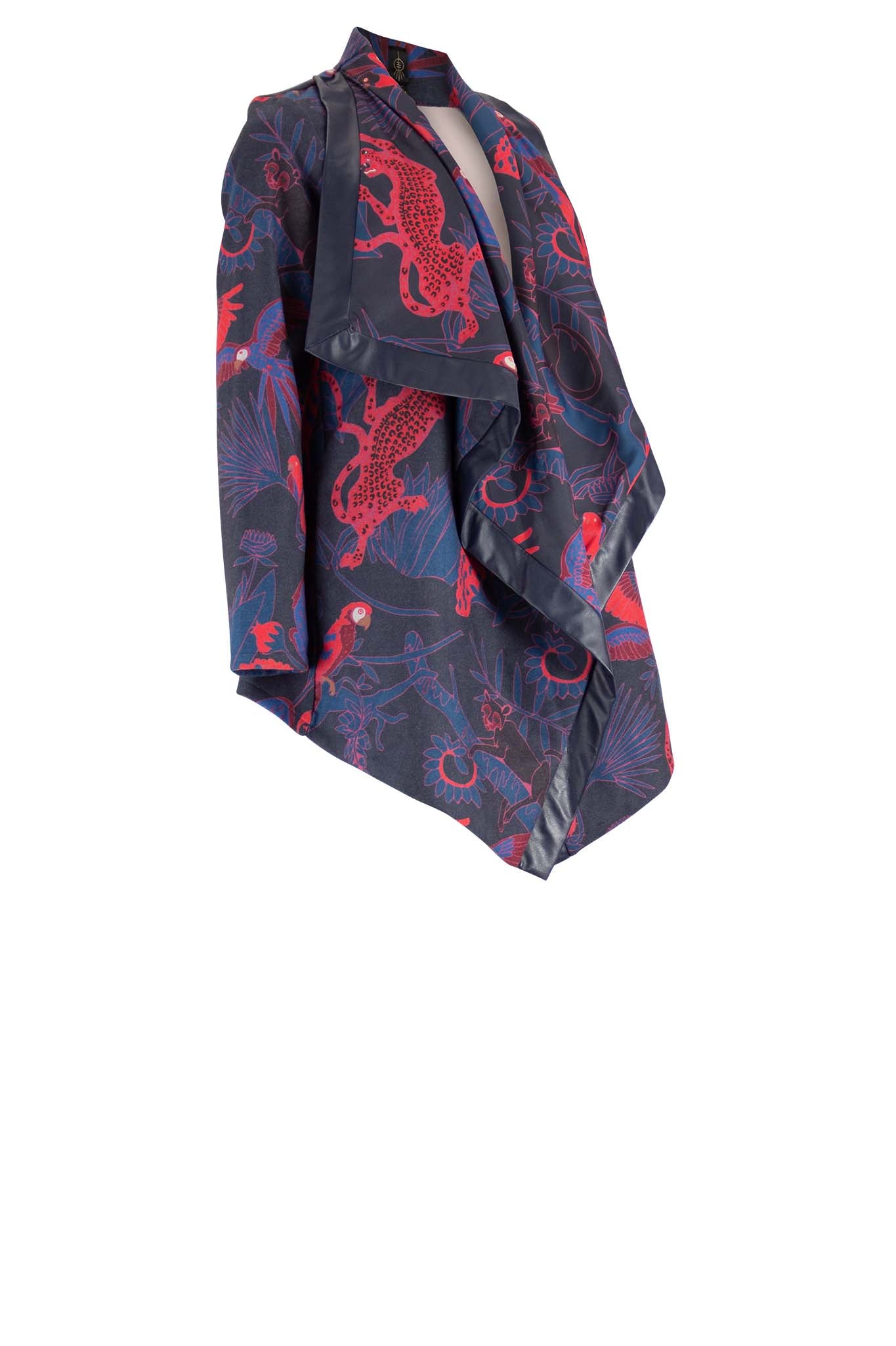 CROSBY Navy red print Coats & Jackets Leigh Schubert