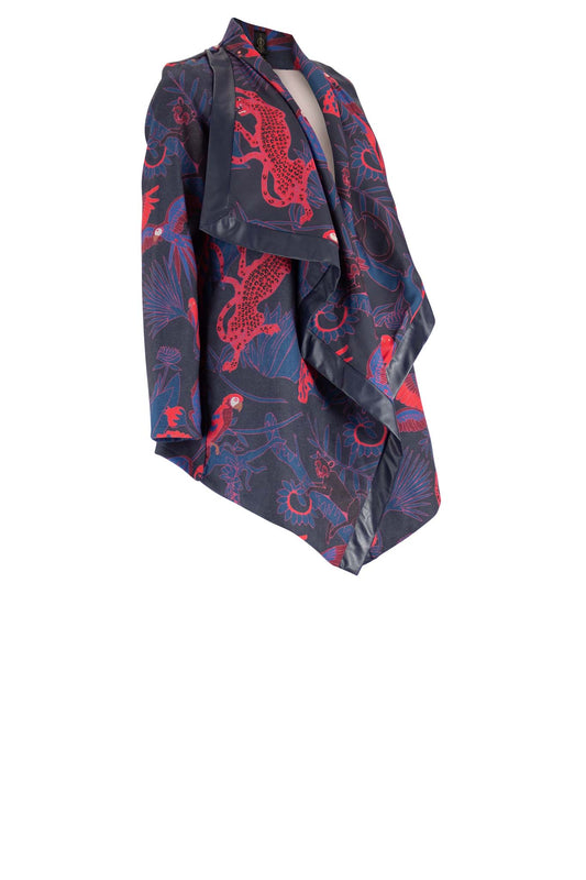 CROSBY Navy red print Coats & Jackets Leigh Schubert