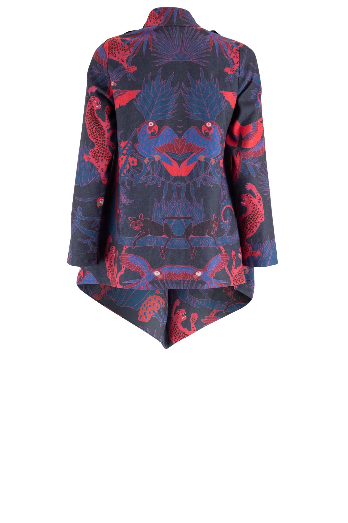 CROSBY Navy red print Coats & Jackets Leigh Schubert