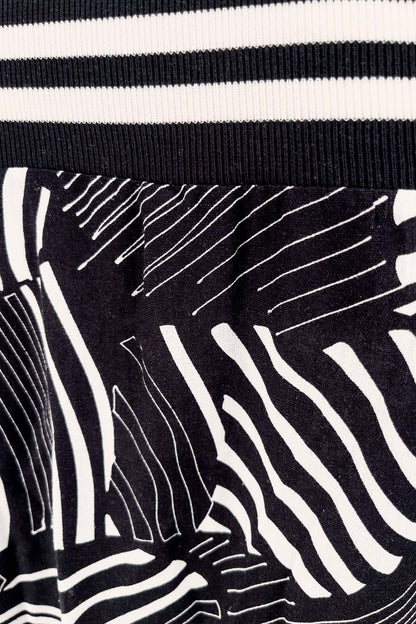 ANGELA Black Print Shirts & Tops Leigh Schubert