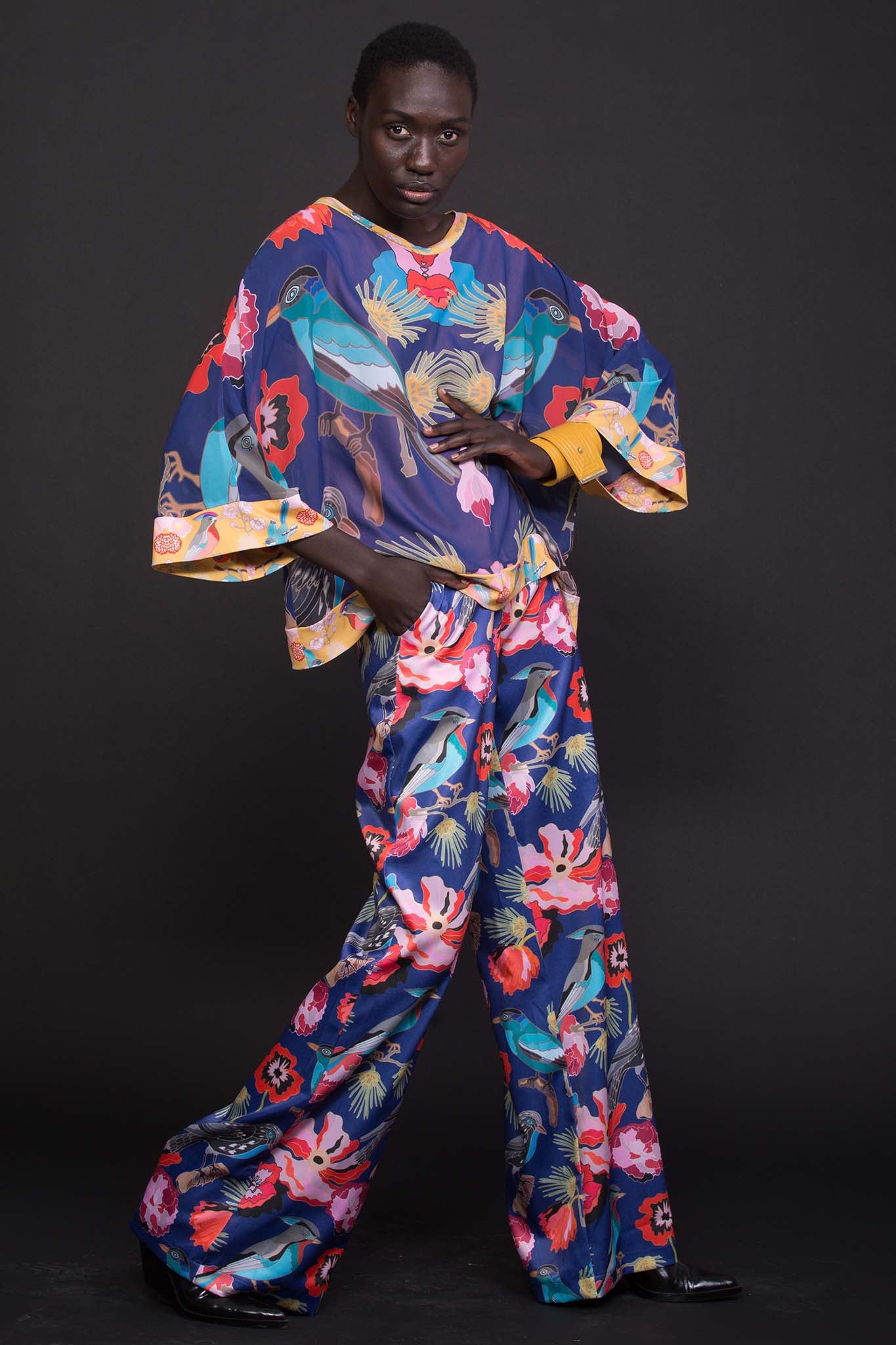 LISA Bird royal Pants Leigh Schubert