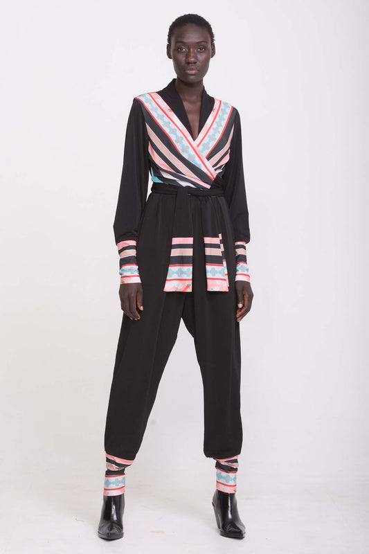 STUYVESANT Black Jumpsuits & Rompers Leigh Schubert